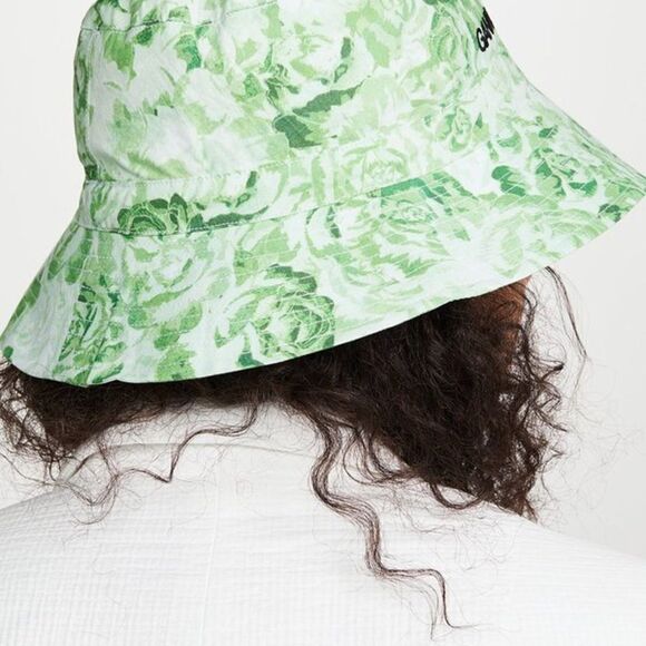 A retro bucket hat by Ganni